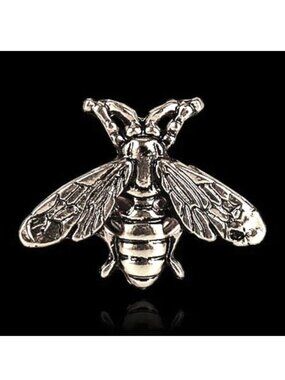 Bee Pin Brooch Stylish Silver Bumble Honey Insect Simple Glam Trendy Bug Insect
